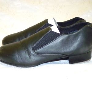 Capezio Riff Slip-on Tap Shoe Women's 7M 3/4" plastic heel split sole Tele Tone